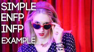 How to Spot an ENFP amp INFP in 8 Mins  SIMPLE Extraverted Intuition Ne EXAMPLE [upl. by Nanni]