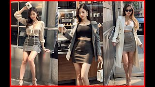 4K Ai lookbook Asian street beautiful model 👗✨👌Legend featchanel [upl. by Helaine68]