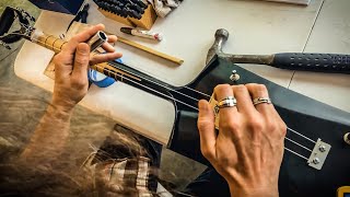 Lynyrd Skynyrds quotBallad of Curtis Loewquot on the 3 String Shovel Guitar [upl. by Fairleigh611]