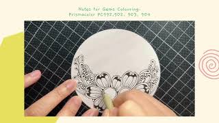 Zendala Lesson 1 Creating Beautiful Circle Tile Zentangle Art  Join Our New Series [upl. by Atnom]