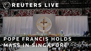 LIVE Pope Francis holds Mass in Singapore’s National Stadium [upl. by Jowett]