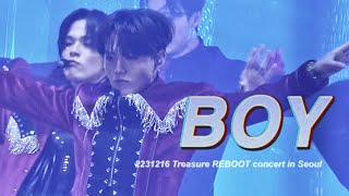 4K 231216 BOY  트레저 리부트 콘서트 도영 직캠DOYOUNG focus cam [upl. by Anihs608]