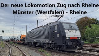 Führerstandsmitfahrt von Münster Westfalen nach Rheine der neue Lokomotion Zug nach Rheine [upl. by Yelekreb]