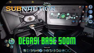 Exploring the Degasi Base 500m Subnautica Gameplay [upl. by Drahsar]