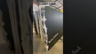 إليكم گرانيت نوار فلامي granite noir flammé تركيبالرخام construction home interiordesign [upl. by Otsuj225]