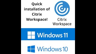 How to install Citrix Workspace on Windows 1110 quick explanation [upl. by Anavi]