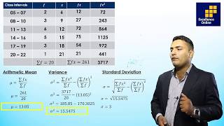 Variance Standard Deviation and Coefficient of Variation Grouped Data [upl. by Clite]