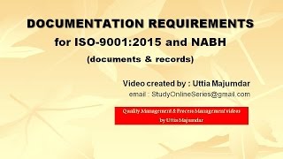 Documentation Requirements for ISO 90012015 and NABH [upl. by Harret]