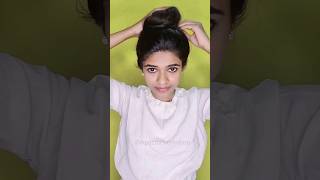 1min Hair Bun😍Everday style ytshorts trendingnow hairstyle [upl. by Wilfreda17]