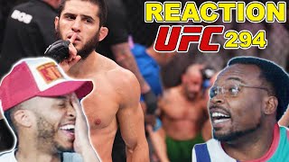 BEST KNOCKOUT OF THE YEAR Islam Makhachev vs Alexander Volkanovski 2 UFC 294 Reaction [upl. by Sile]