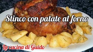 Stinco di maiale al forno con patate [upl. by Nyluqcaj775]