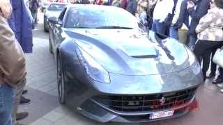 Zoute GP 2014  GT Tour Arrivals Pt2 LOUD SOUNDS LP700 Roadster 458 DMC Huracan R8 GT [upl. by Valenka]