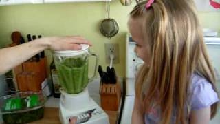 Green Juice Smoothie  Great Recipe for Children  Vid7 [upl. by Carvey]