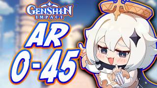 How To Beat Genshin Impact Adventure Rank 045 Free To Play Friendly [upl. by Trebleht738]