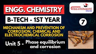 Lec 7  Mechanism and Prevention of Corrosion  Engineering Chemistry BTech 1 year [upl. by Yortal]