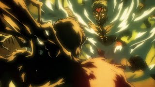 Reiner and Survey Corps vs Zeke and Eren Full Scene 4K  Attack On Titan Season 4 Part 3 Episode 1 [upl. by Idnem549]