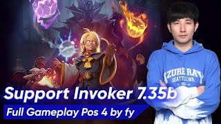 fy Invoker Support Pos 4 735b  Dota 2 China Pro Gameplay [upl. by Traweek]