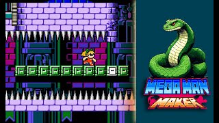 Mega Man Maker  Two Yoku Snake Levels [upl. by Anilocin]