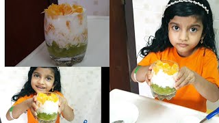 Independence day specialtricolor fruit dessert  No fire cooking  simple dessert for kids [upl. by Anelec]