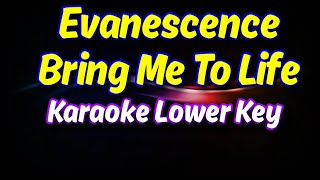 Evanescence Bring Me To Life Karaoke Lower Key [upl. by Phylys773]