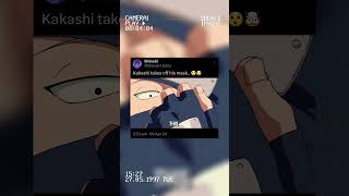 Kakashi without mask 😲🤯  naruto anime [upl. by Schoenburg]