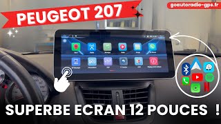 Installation dun autoradio Android sur Peugeot 207 et 206 CC avec CarPlay et android auto intégrés [upl. by Aisatsan]