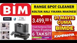 FAKİR GÜVENCESİYLE RANGE SPOT CLEANER KOLTUK HALI TEMİZLEME YIKAMA MAKİNESİ 31 MAYIS CUMA BİMDE [upl. by Paugh]