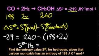 R141 Calculate the standard entropy change for a reaction HL IB Chemistry [upl. by Ettenhoj816]