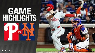 Phillies vs Mets Game Highlights 92224  MLB Highlights [upl. by Erlewine142]