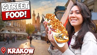 Polish STREET FOOD TOUR First Time in Krakow Poland [upl. by Mich]