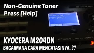 Cara Mengatasi Mesin FotoCopy Kyocera NONGENUINE TONER PRESS HELP [upl. by Naira]