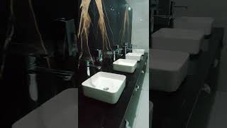 Table top wash basin installation youtubeshorts plumbingwork [upl. by Etnuahs]