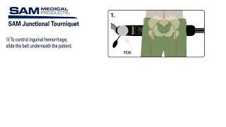 SAM Junctional Tourniquet Instructions for Use [upl. by Weisbart]