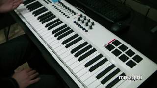 mmagru MAudio Axiom Pro 61 MIDI keyboard video review [upl. by Laehctim200]