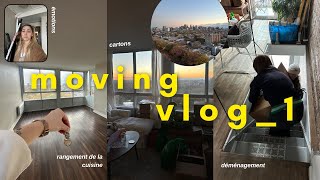 On récupère les clés  journée déménagement🔑 ⎮MOVING VLOG n1 📦 [upl. by Htezil]