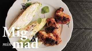 Grillet kylling og spidskål med mormordressing  GASTROmad [upl. by Jobe698]