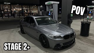 TUNED STAGE 2 BMW F10 535i NIGHT TIME POV [upl. by Aliek563]