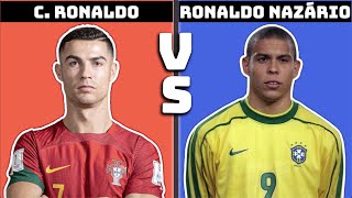 Cristiano Ronaldo vs Ronaldo Nazario  Battle of the Ronaldos [upl. by Ymia]