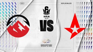 Elevate vs Astralis  Six Berlin Major 2022  Group Stage  Day 1 [upl. by Ahsenal227]