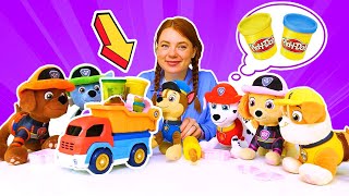 Alles in Ordnung mit der Paw Patrol Das Autorad und Cookies aus Play Doh Spielzeug Video mit Irene [upl. by Llerrod429]