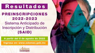 Consulta AQUÍ los RESULTADOS de la PREINSCRIPCIONES 2022  2023 en el EDOMEX │ avisos bienestar [upl. by Ottilie]