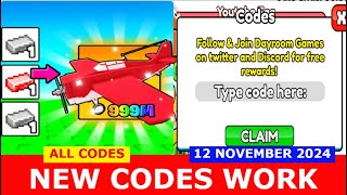 NEW CODES NOVEMBER 12 2024 ✈️Become a Plane and Fly ROBLOX  ALL CODES [upl. by Suzanne142]