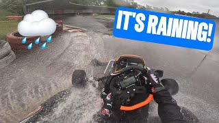 First Time KARTING In The WET  Practice day at Lyss 1 [upl. by Anyala]