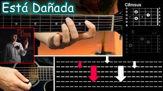 Está Dañada  Iván Cornejo Tutorial GUITARRA ACORDES [upl. by Carly]