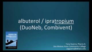 How to pronounce albuterol with ipratropium DuoNeb Combivent Memorizing Pharmacology Flashcard [upl. by Anurb994]