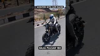 BAJAJ PULSAR 180 MODIFIED INTO CAFE RACER  JODHPUR [upl. by Noimad135]