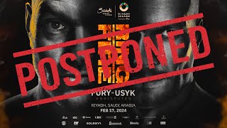 TYSON FURY vs OLEKSANDR USYK POSTPONED [upl. by Wayolle76]