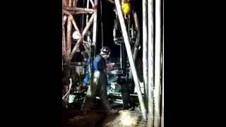 Drilling rig freak accident [upl. by Kissiah]