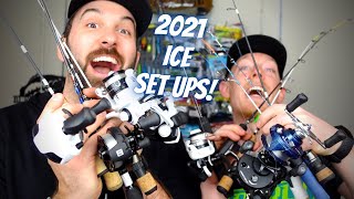 2021 Ice Fishing Rod And Reel Arsenal  Our Favorite Low To HighEnd Combos [upl. by Nodababus]