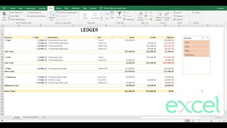 How to automate Accounting Bookkeeping  Ledger and Trial Balance in Microsoft Excel  Hindi Urdu [upl. by Servais]